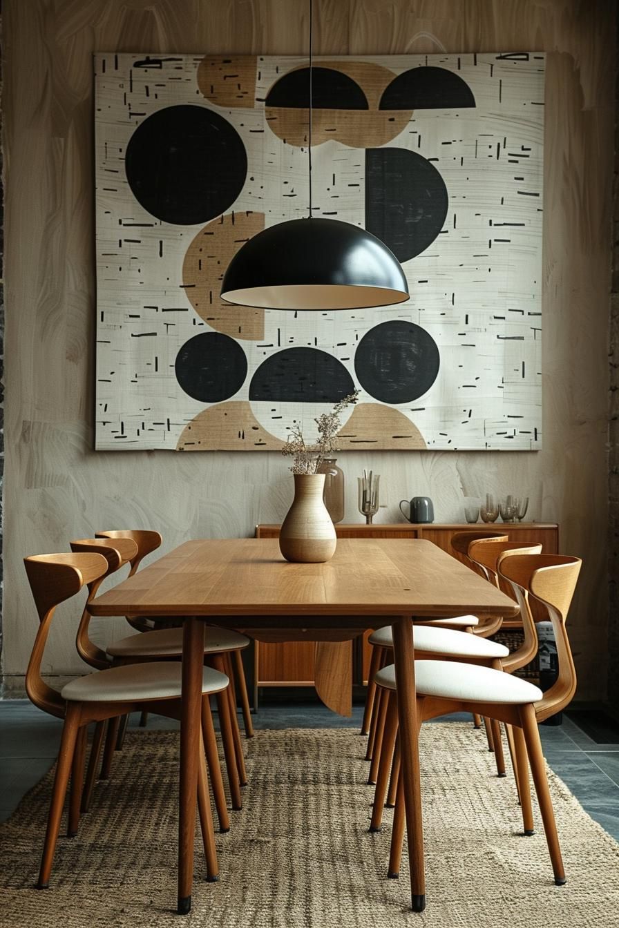 1. Geometric Wallpaper Ideas for Dining Rooms - photo 2