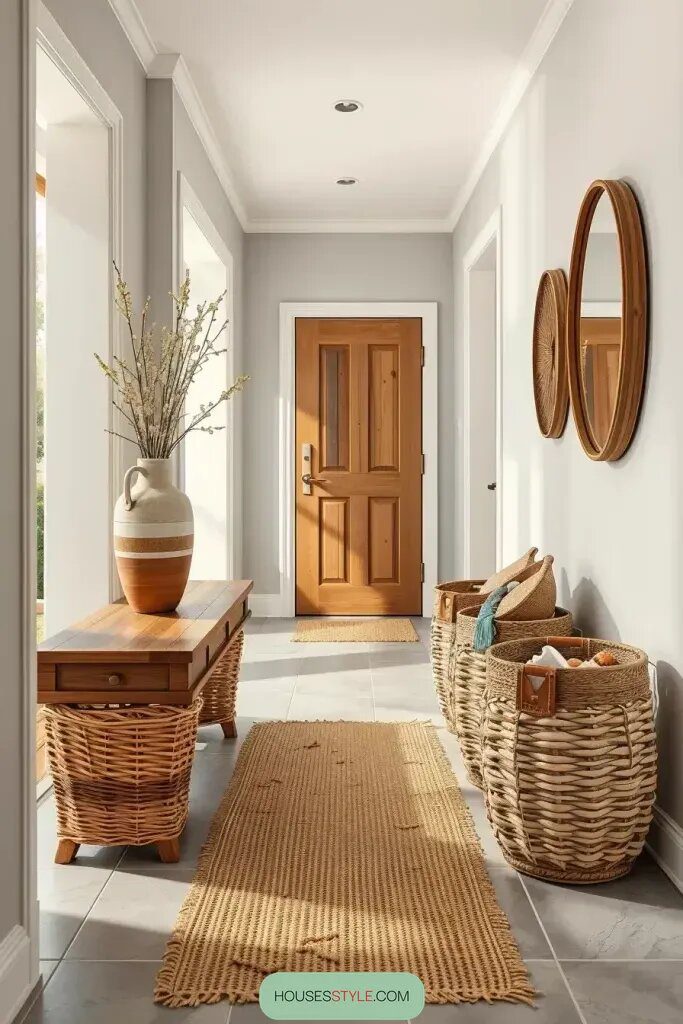 Woven Baskets and Natural Fiber Runners - photo 2