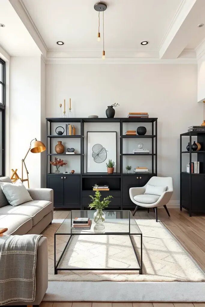 Incorporating Glass and Metal Accents into Modern Minimalist Interiors