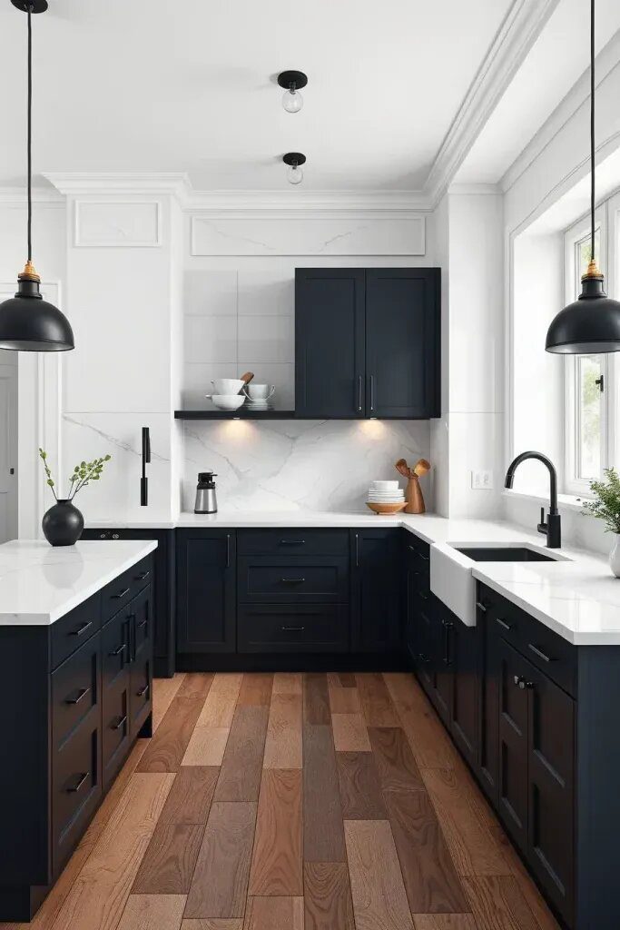 Chic Black and White Kitchen Designs - photo 2