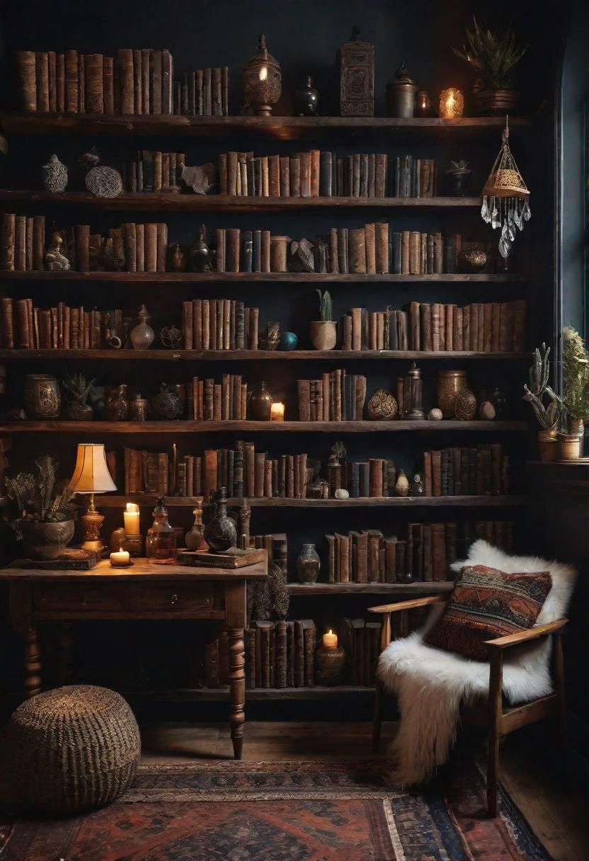 10. Styling Vintage Finds on Rustic Shelves