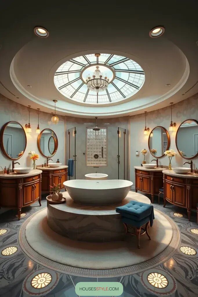 Circular Bathroom Layouts for Better Flow