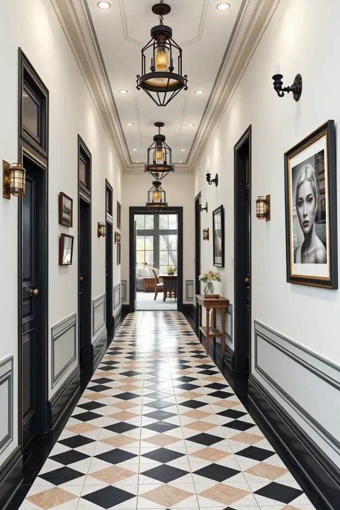 Black-and-White Hallway Style Done Right - photo 2