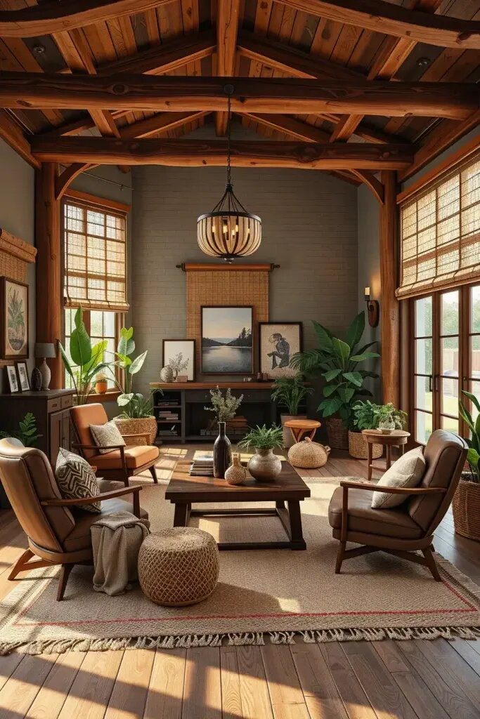 Upgrade Your Living Room to Embrace Rustic Style and Sustainable Practices