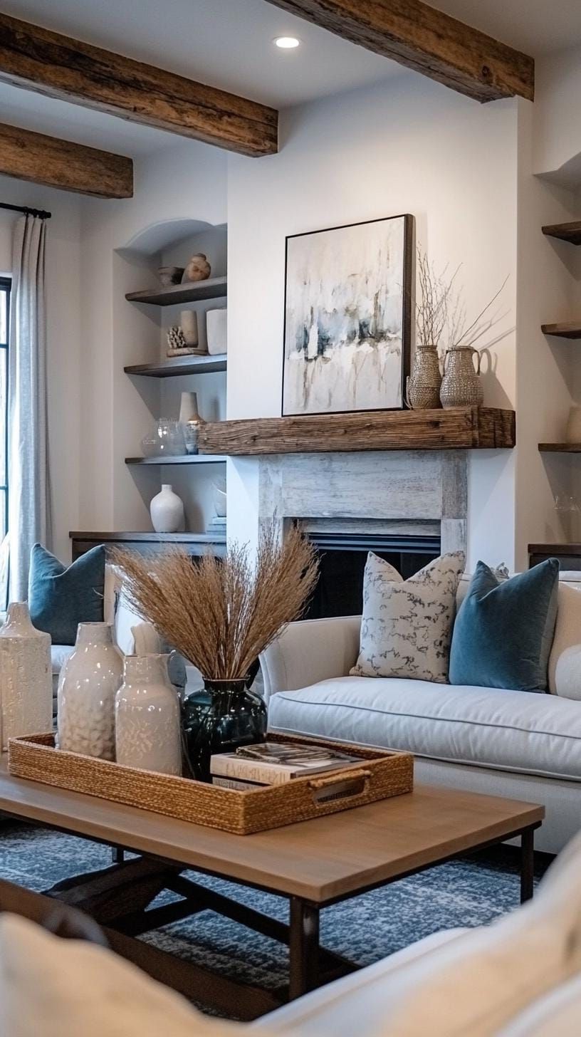 11. Farmhouse Shelf Styling Ideas - photo 4