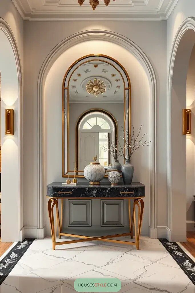Marble-Topped Consoles as a Focal Point - photo 2