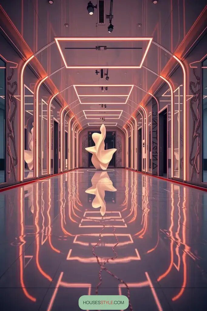 Mirror Maze Hallways and Clever Optical Illusions