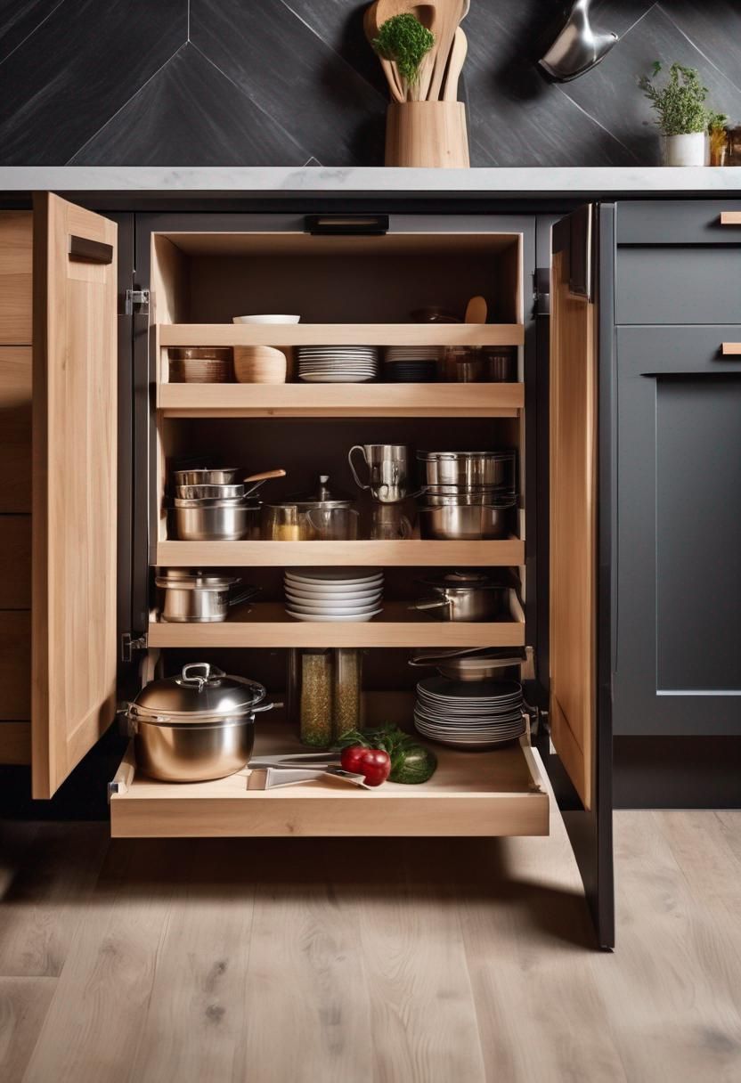11. Toe-Kick Drawers for Hidden Storage