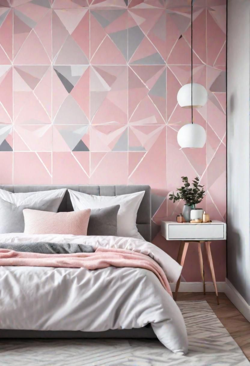 1. Pink Geometric Wallpaper