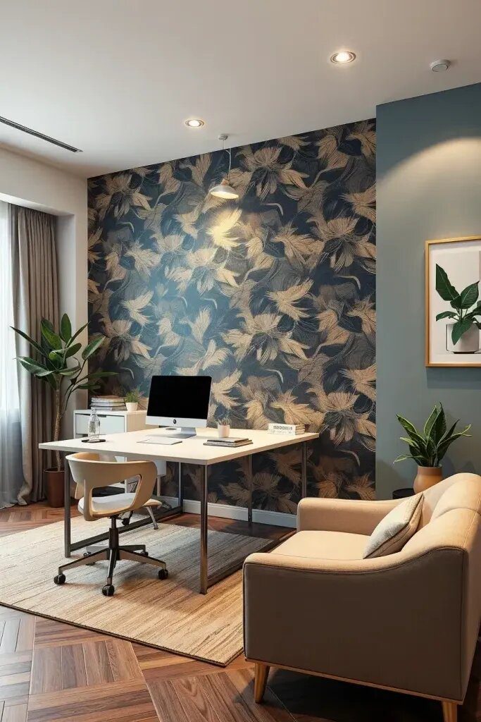 Designer Wallpaper Ideas For Office Feature Walls - photo 2