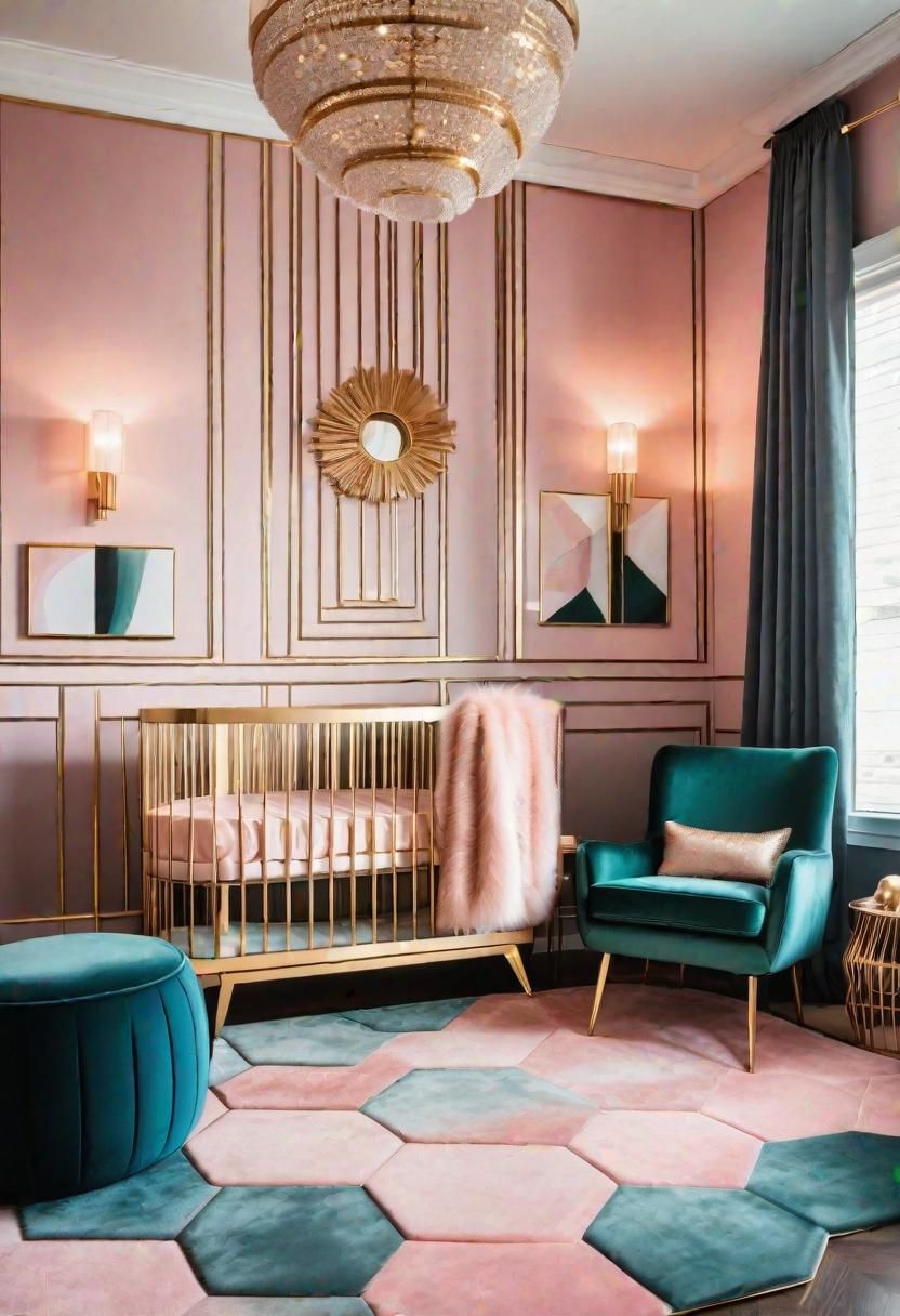 22. Glamorous Art Deco Nursery