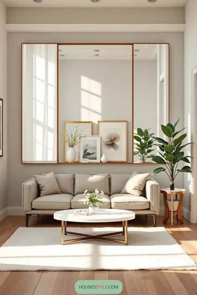 How Mirrors Improve Small Living Room Layouts - photo 2