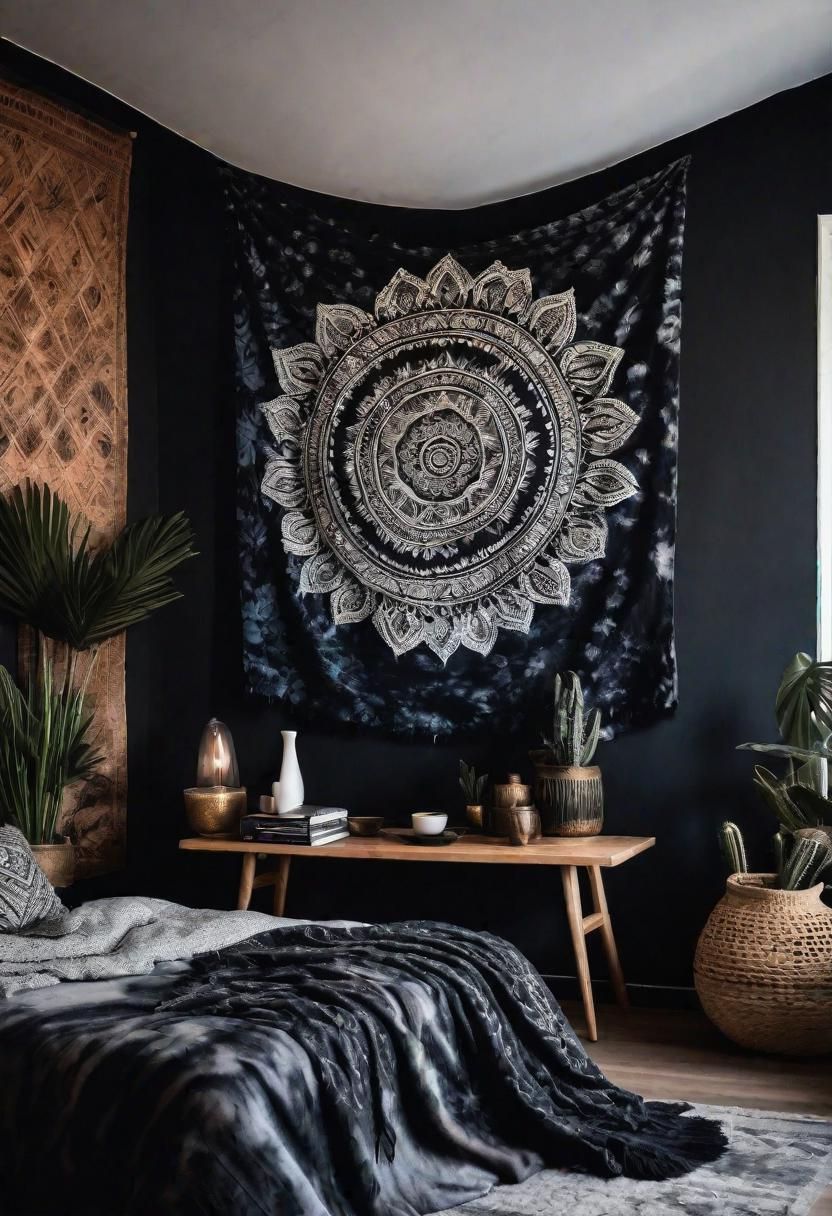 27. DIY Dark Batik Wall Hangings
