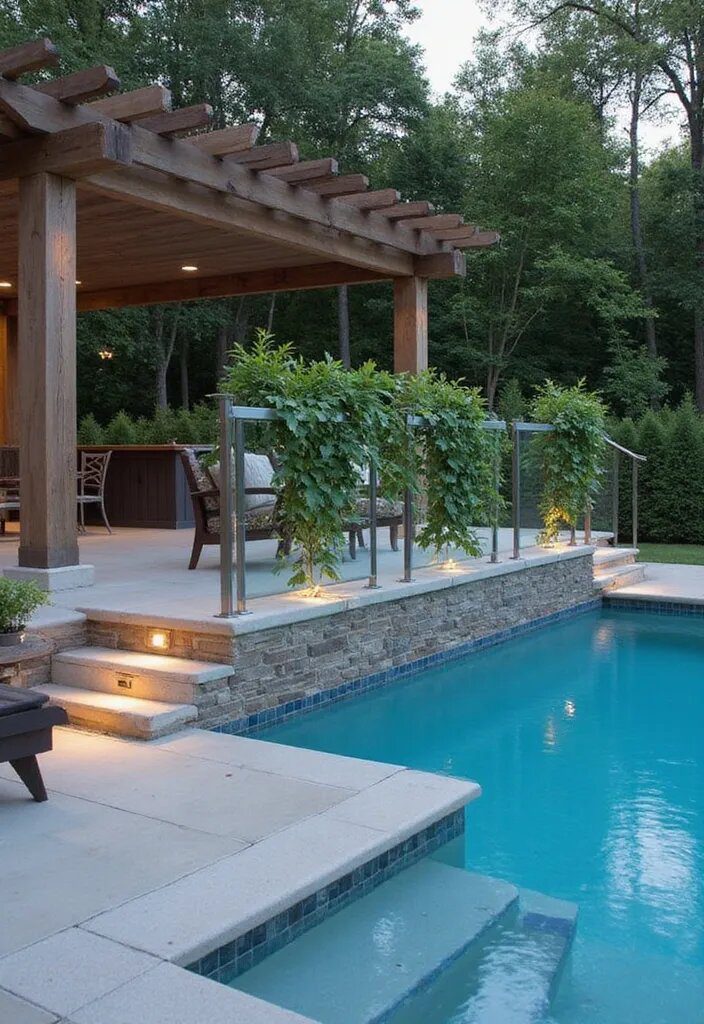 13. Install Custom Pool Deck Railing
