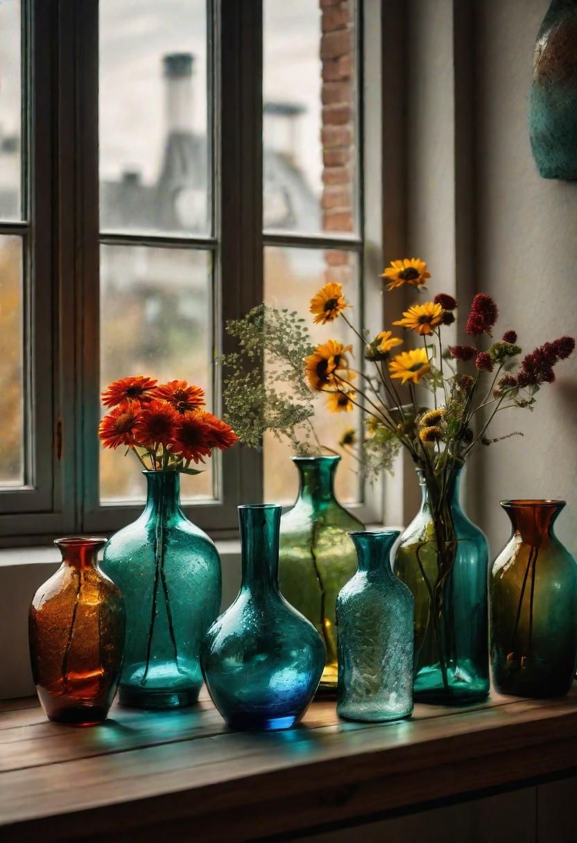 25. Sustainable Style with Glass Vases