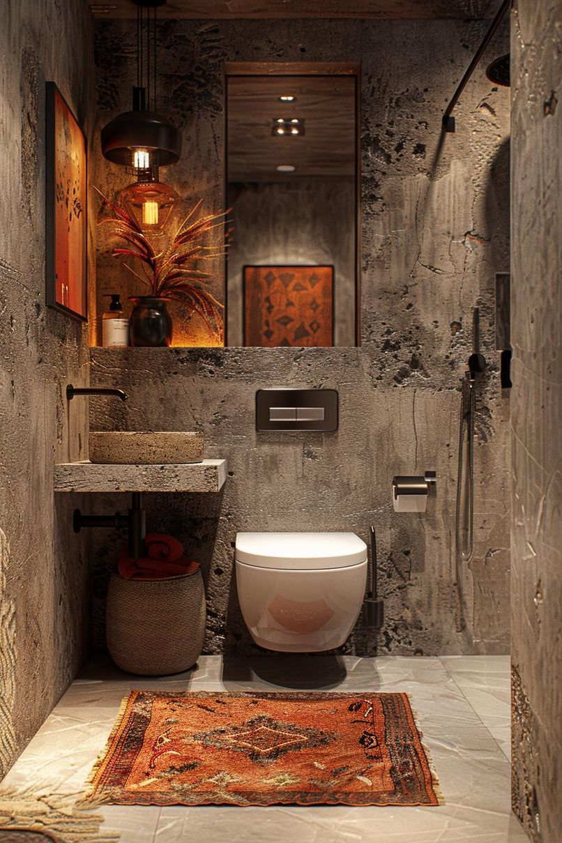 15. Concrete Finishes With Bold Color - photo 3