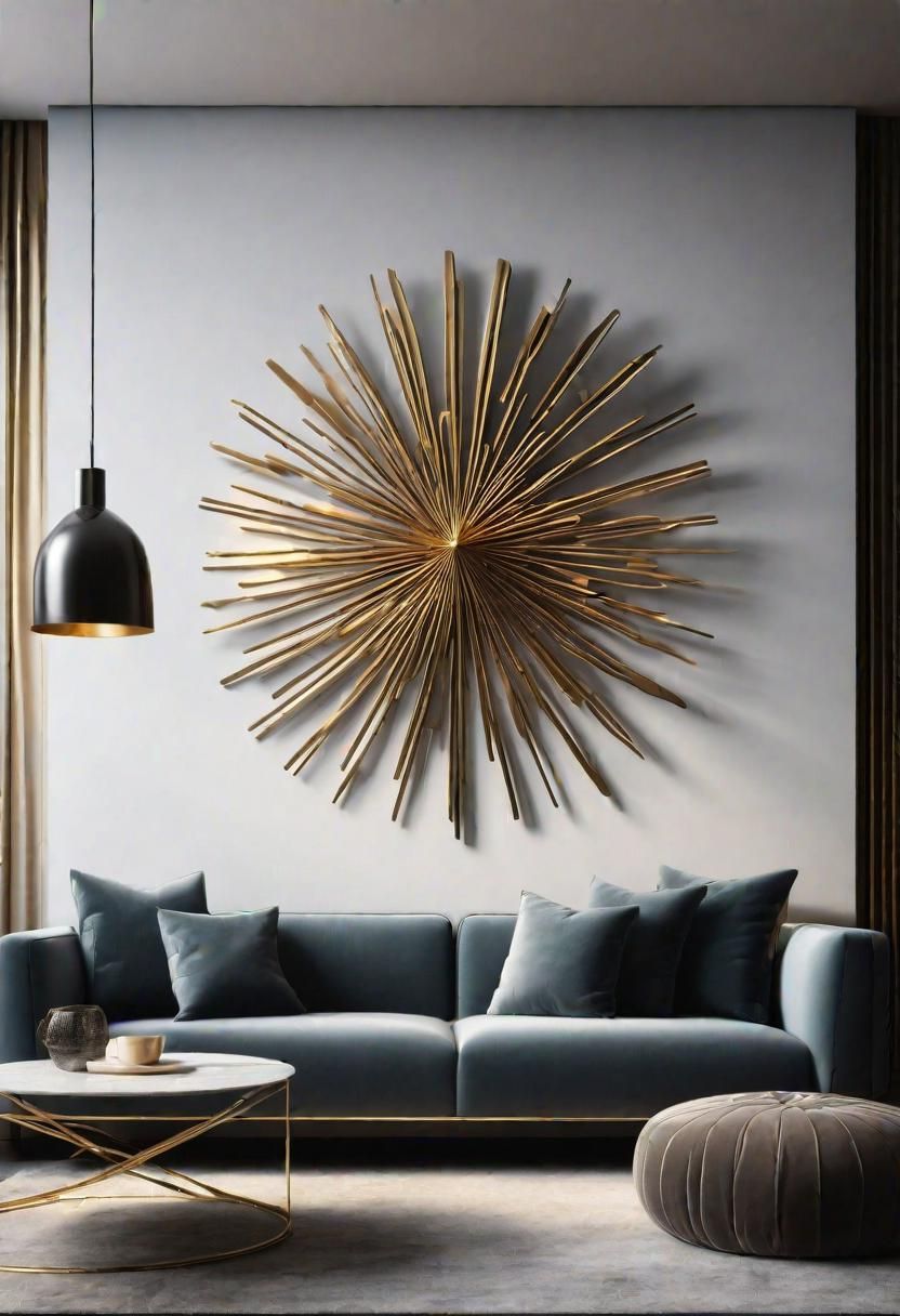 16. 3D Metal Sculpture Accent