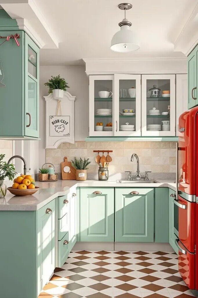 Vintage Charm Through Reflective Finishes