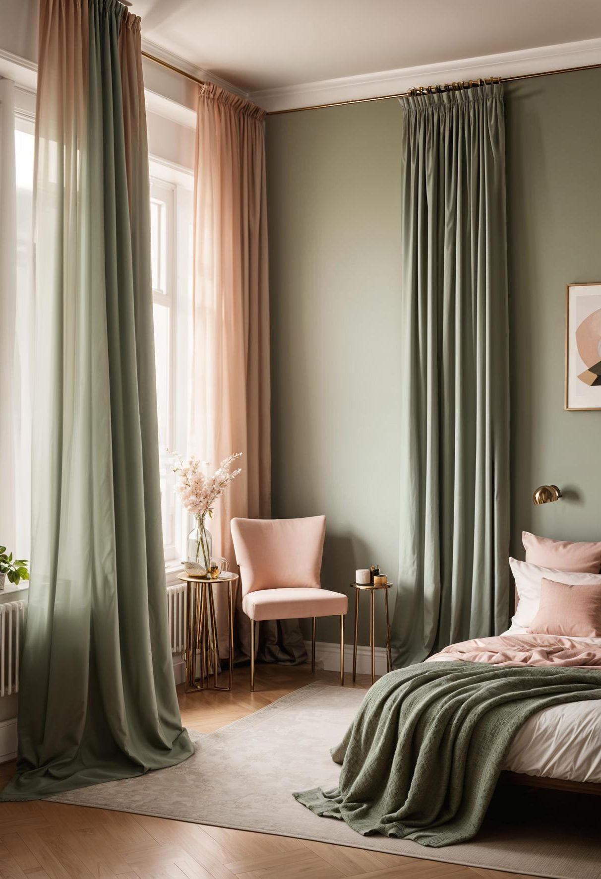 7. Stylish Window Treatment Pairings