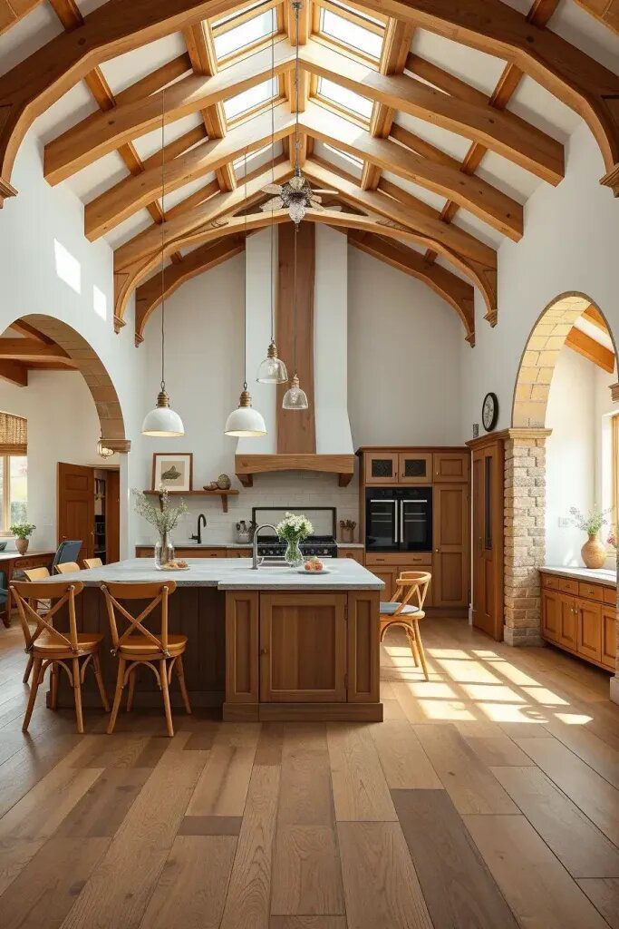 Warm Wooden Frames Around Soft Archways - photo 2