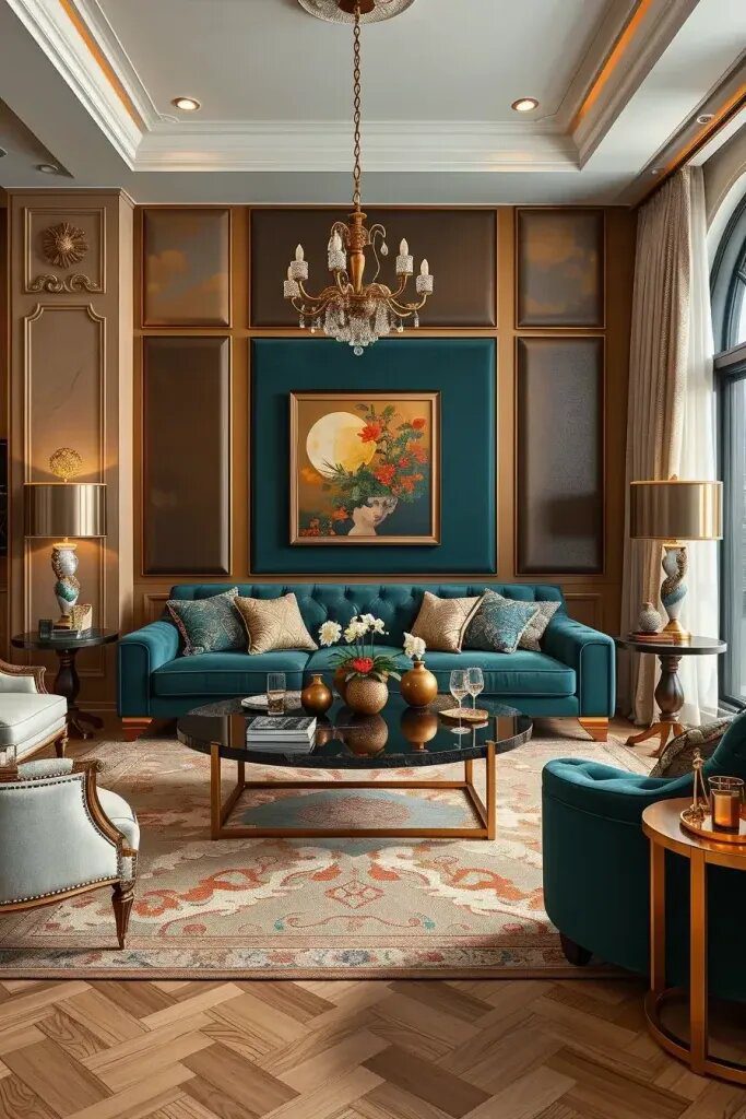 Surprising Mixes of Materials in Elegant Rooms