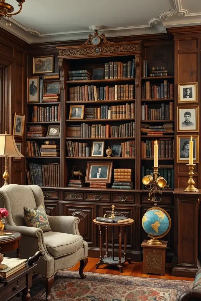 Bookshelves Filled With Stories and Memories