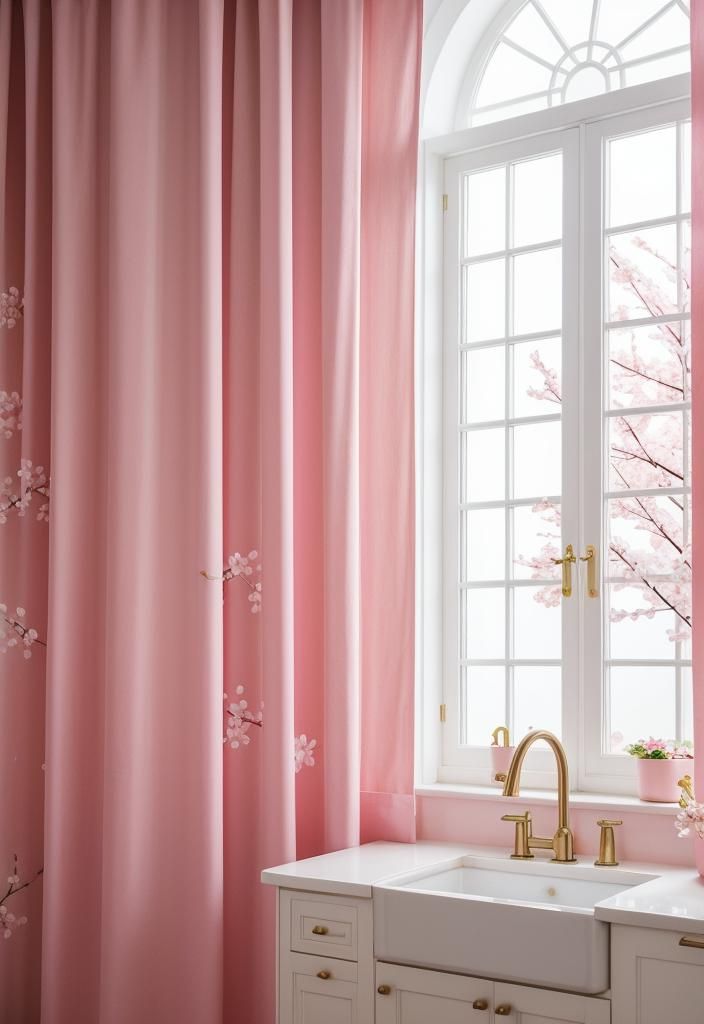 5. Cherry Blossom Curtain Trends