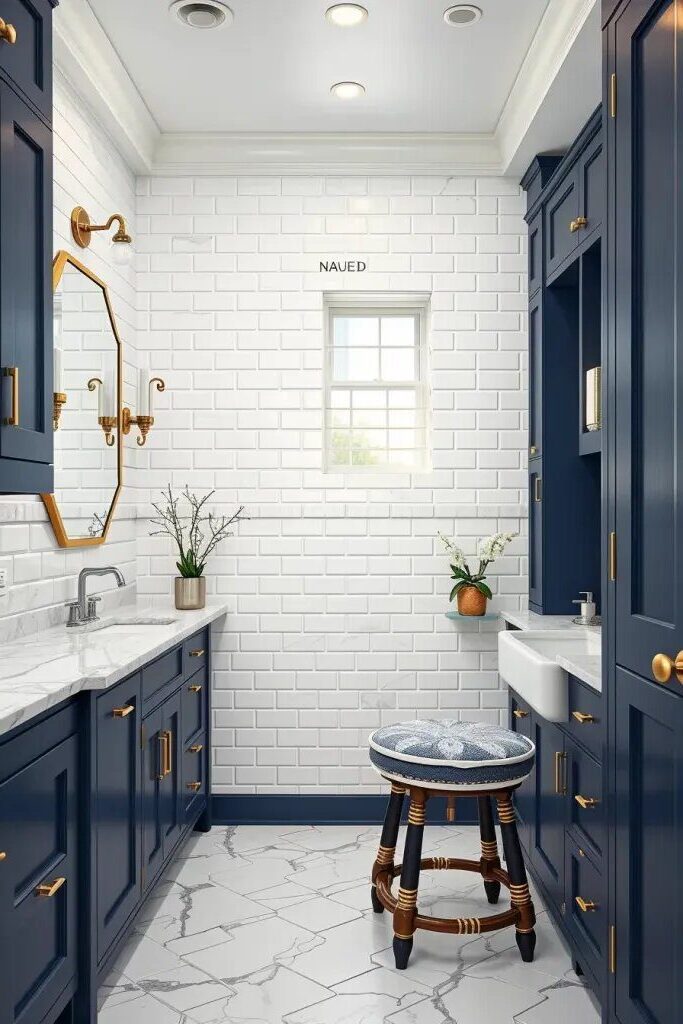 Pairing Navy and White for a Refined Finish - photo 2
