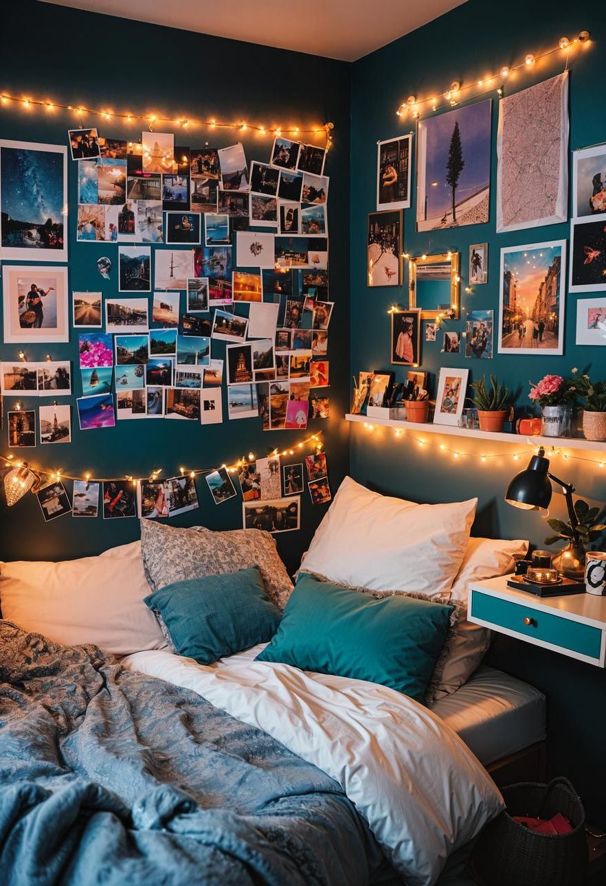 12. Dorm Room Photo Wall Ideas - photo 2