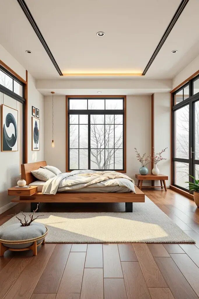 Contemporary Bedrooms Built Around Low Beds