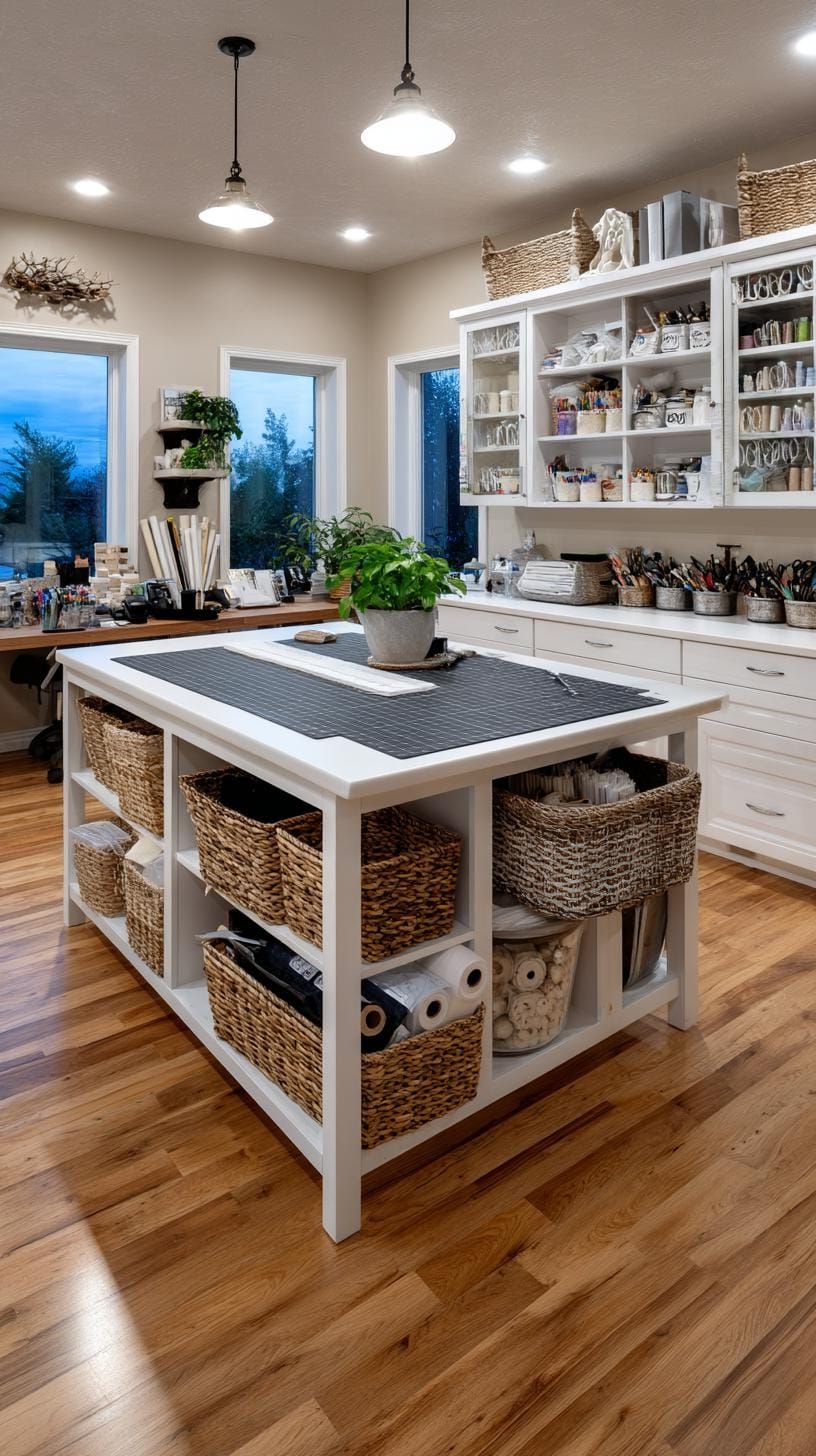 3. Craft Haven With a Center Island and Smart Storage - photo 2