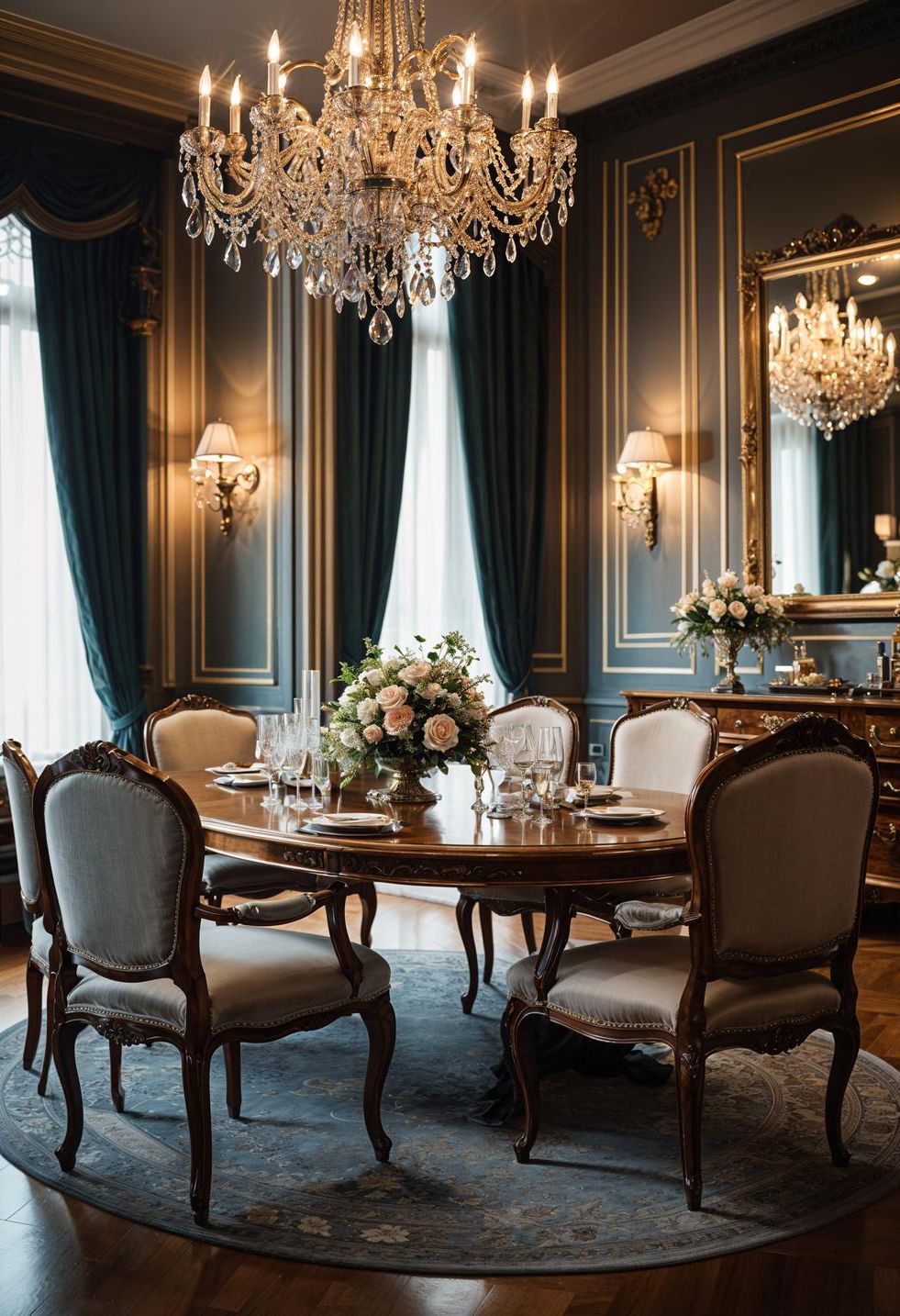 3. Antique Elegance: Classic Dining Decor