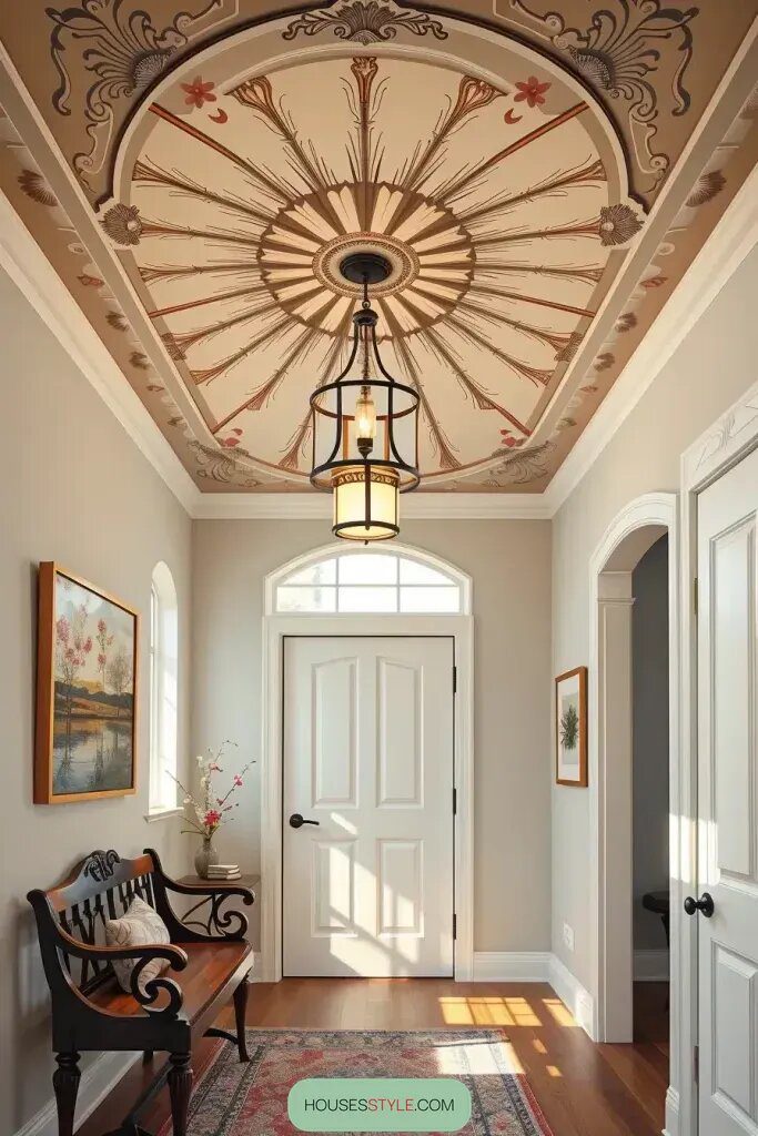 Dramatic Hand-Painted Ceiling Accents - photo 2