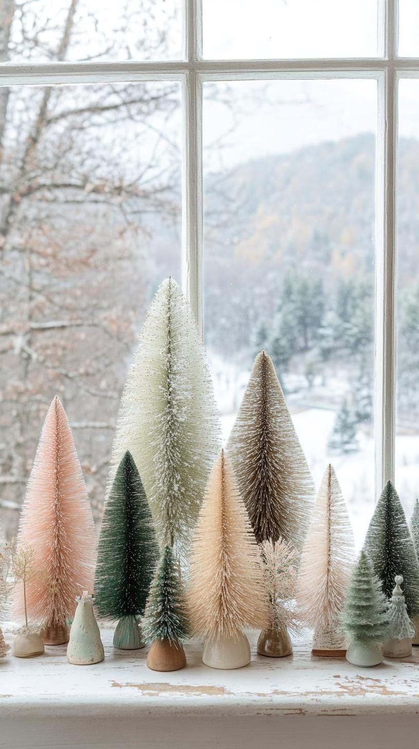 20. Bottle-Brush Trees in Farmhouse Style - photo 2