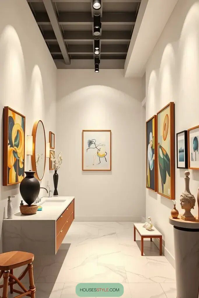 Framed Wall Art Gallery Ideas for Bathrooms - photo 2