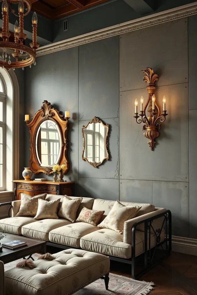 Pairing Modern Minimalism with Ornate Antique Details