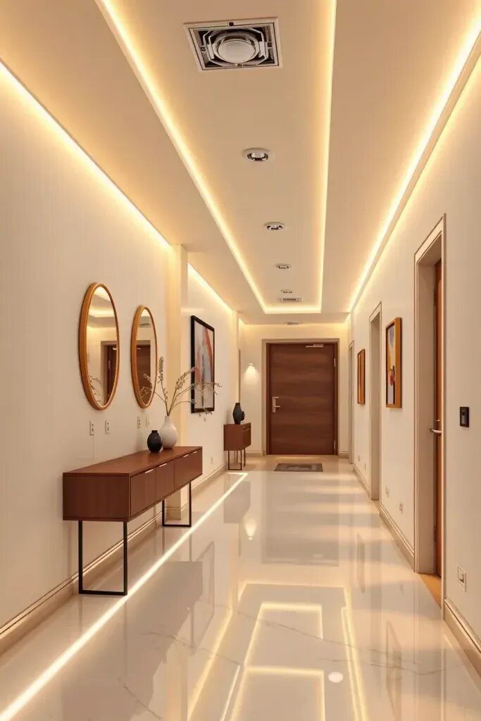 How LED Strip Lighting Gives Hallways a Glow Up