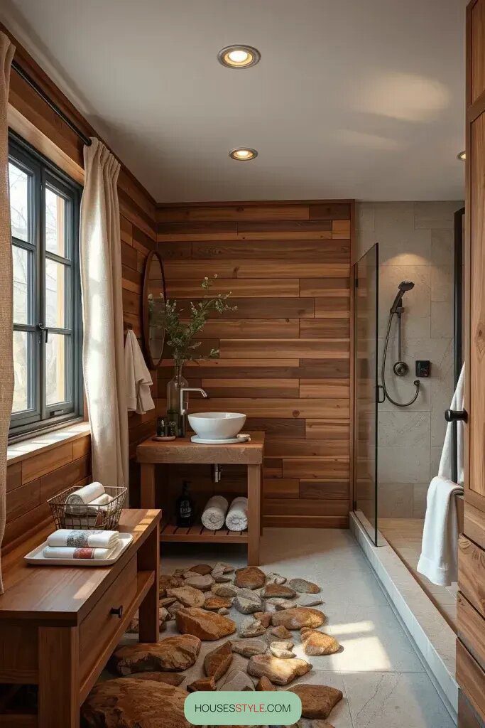Add Natural Wood and Stone Details