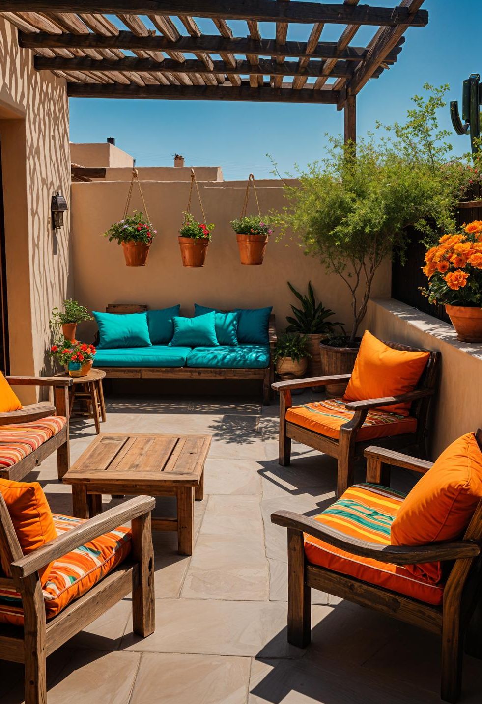 7. Colorful Rustic Patio Furniture - photo 2