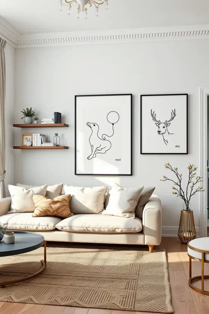 Simple Line Art Wall Decor - photo 2