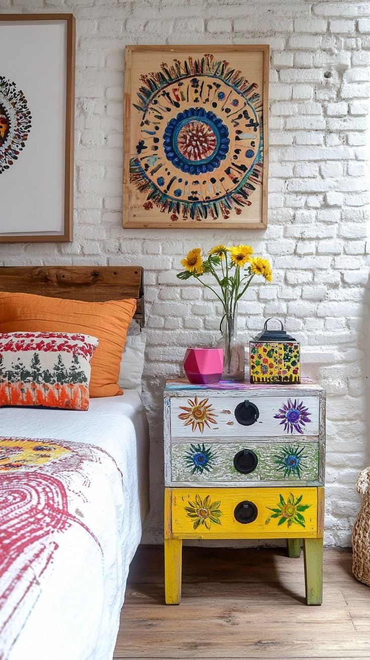 16. Artistic Bedside Table Picks - photo 2
