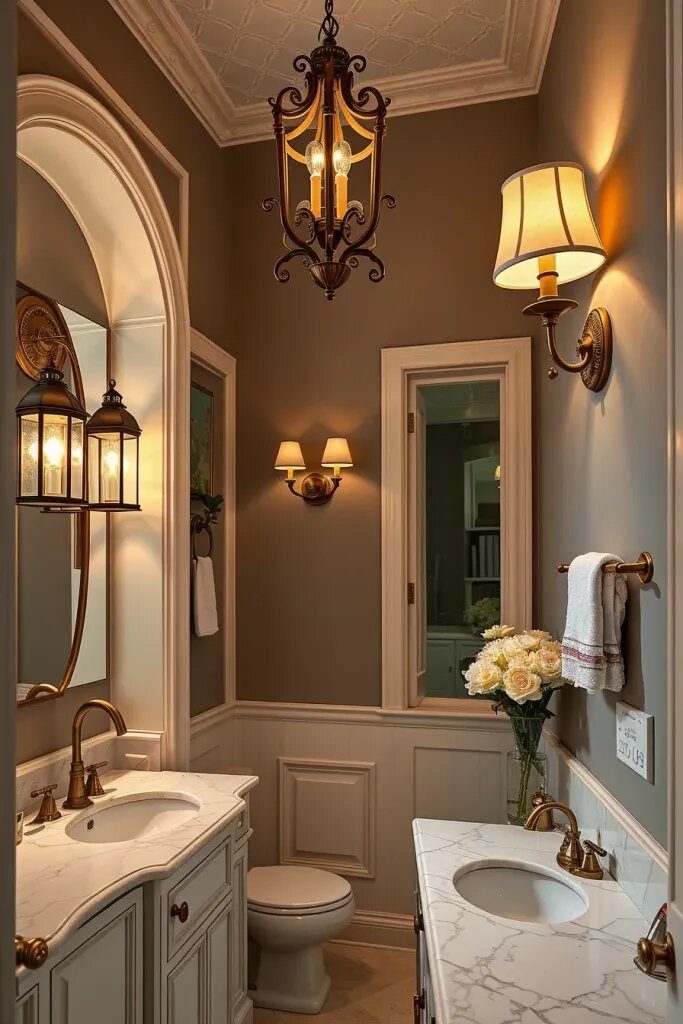 Layered Lighting Using Statement Wall Sconces - photo 2