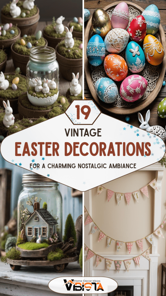 19 Charming Vintage Easter Decorations: to Create a Nostalgic Holiday Ambiance