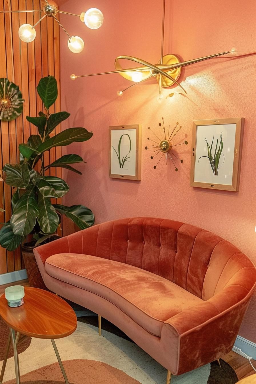 5. Stylish Mid-Century Living Room Layout - photo 3