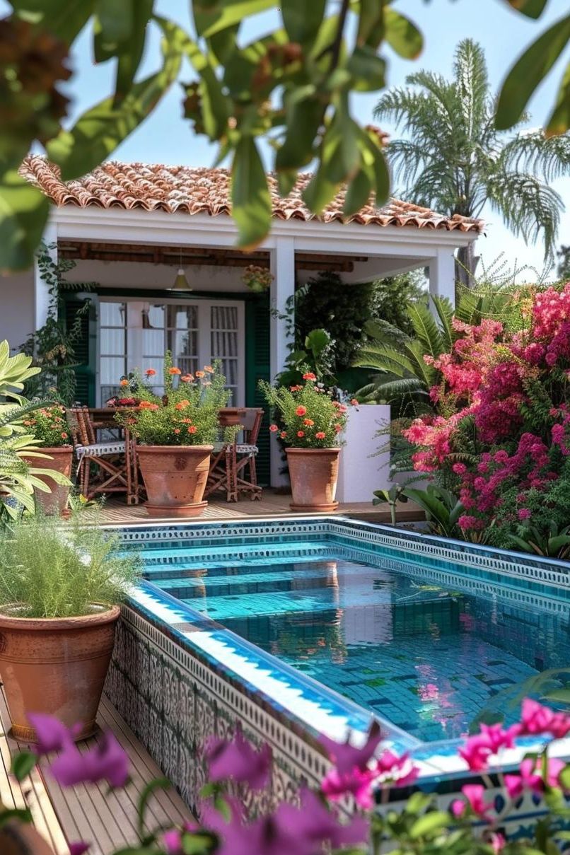 9. Mediterranean-Style Poolside Ideas - photo 3