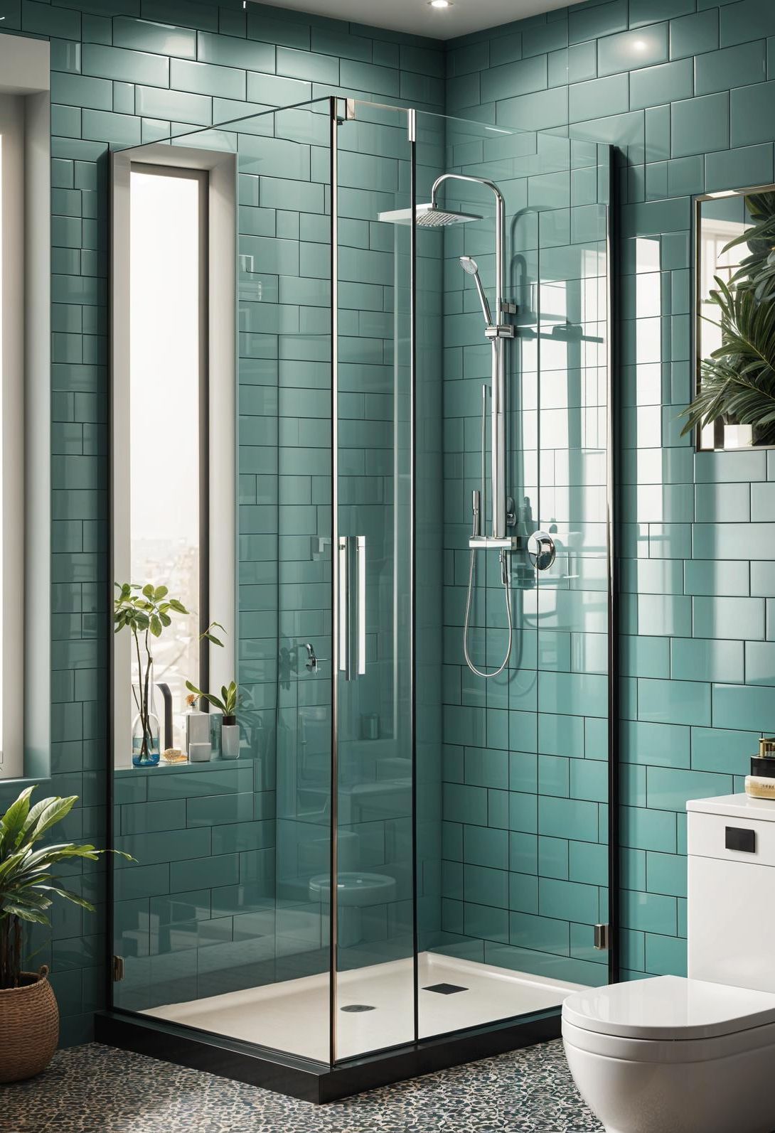 15. Glass Doors for a Spacious Look