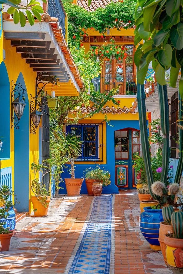 21. Colorful Mexican Courtyard Style - photo 2
