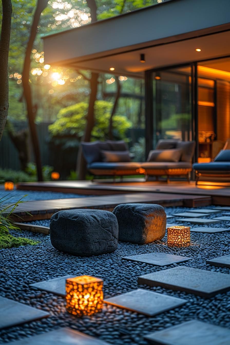 4. Modern Geometric Gravel Patio Layouts - photo 3