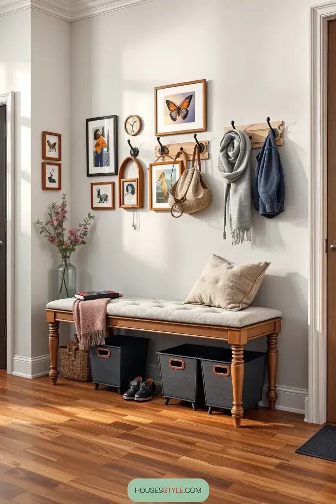 Comfortable and Practical Entryway Bench Ideas - photo 2