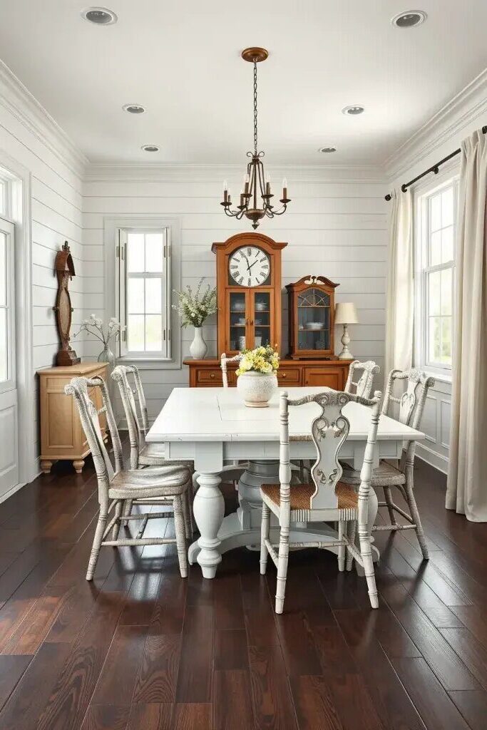 Timeless Looks for White Farmhouse Dining Rooms - photo 2